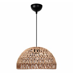 Φωτιστικό οροφής Karon  E27 από σχοινί μονόφωτο χρώμα φυσικό Ø29x70εκ. Φωτιστικό οροφής Karon  E27 από σχοινί μονόφωτο χρώμα φυσικό Ø29x70εκ.