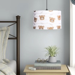 Φωτιστικό οροφής Tale  E27 ύφασμα PVC μονόφωτο πολύχρωμο Ø33x70εκ.