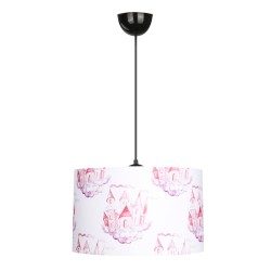 Φωτιστικό οροφής Tale  E27 ύφασμα PVC μονόφωτο πολύχρωμο Ø33x70εκ.