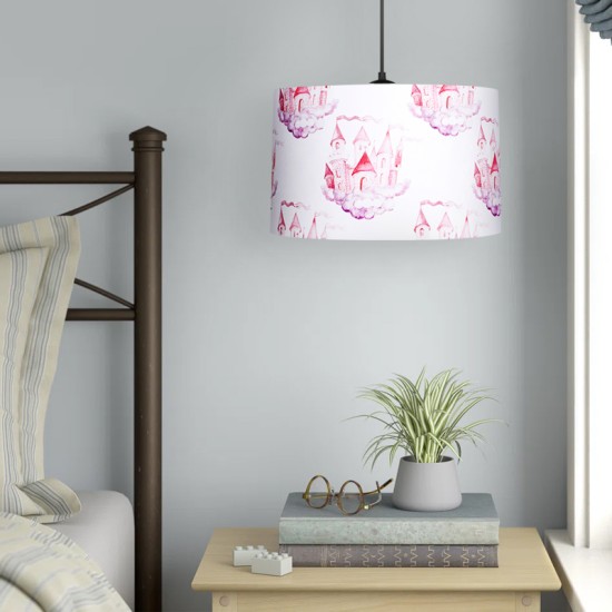 Φωτιστικό οροφής Tale  E27 ύφασμα PVC μονόφωτο πολύχρωμο Ø33x70εκ.