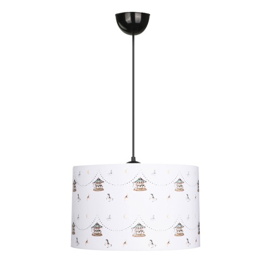 Φωτιστικό οροφής Tale  E27 ύφασμα PVC μονόφωτο πολύχρωμο Ø33x70εκ.