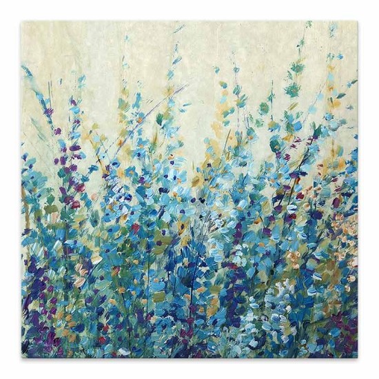 Πίνακας σε καμβά "Wildflowers"  ψηφιακής εκτύπωσης 60x60x3εκ.