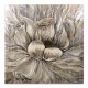 Πίνακας σε καμβά "Golden Flowers" ψηφιακής εκτύπωσης 100x100x3εκ. Πίνακας σε καμβά "Golden Flowers" ψηφιακής εκτύπωσης 100x100x3εκ.
