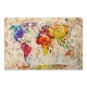Πίνακας σε καμβά "Colorful World Map" ψηφιακής εκτύπωσης 75x50x3εκ. Πίνακας σε καμβά "Colorful World Map" ψηφιακής εκτύπωσης 75x50x3εκ.