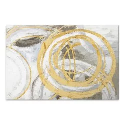 Πίνακας σε καμβά "Exotic Circles"  ψηφιακής εκτύπωσης 140x100x3εκ.