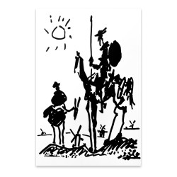 Πίνακας σε καμβά "Don Quixote"  ψηφιακής εκτύπωσης 50x75x3εκ.