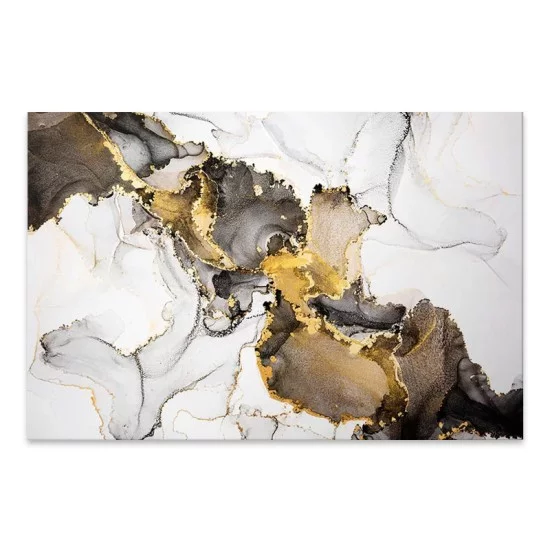 Πίνακας σε καμβά Abstract Golden Dream  ψηφιακής εκτύπωσης 100x70x3εκ.