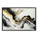 Πίνακας σε καμβά "Abstract Golden Wave" ψηφιακής εκτύπωσης με κορνίζα χρώμα μαύρο 140x100x3εκ. Πίνακας σε καμβά "Abstract Golden Wave" ψηφιακής εκτύπωσης με κορνίζα χρώμα μαύρο 140x100x3εκ.