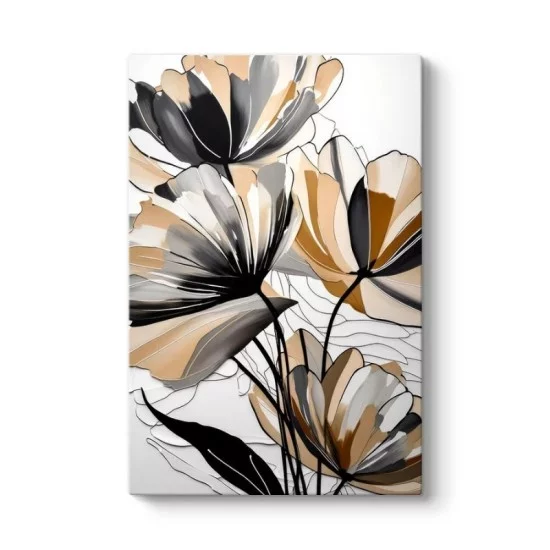 Πίνακας σε καμβά Pastel Flower  ψηφιακής εκτύπωσης 70x100x3εκ.