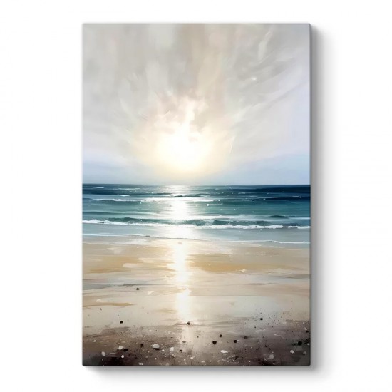 Πίνακας σε καμβά "Sunrise on the Beach" ψηφιακής εκτύπωσης 50x75x3εκ. Πίνακας σε καμβά "Sunrise on the Beach" ψηφιακής εκτύπωσης 50x75x3εκ.