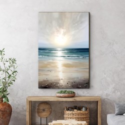 Πίνακας σε καμβά "Sunrise on the Beach"  ψηφιακής εκτύπωσης 50x75x3εκ.