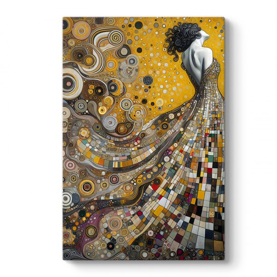 Πίνακας σε καμβά "Elegant Woman"  ψηφιακής εκτύπωσης 50x75x3εκ.