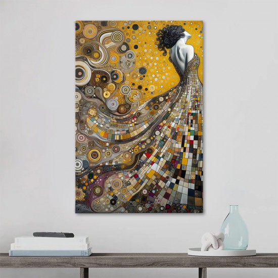 Πίνακας σε καμβά "Elegant Woman"  ψηφιακής εκτύπωσης 50x75x3εκ.