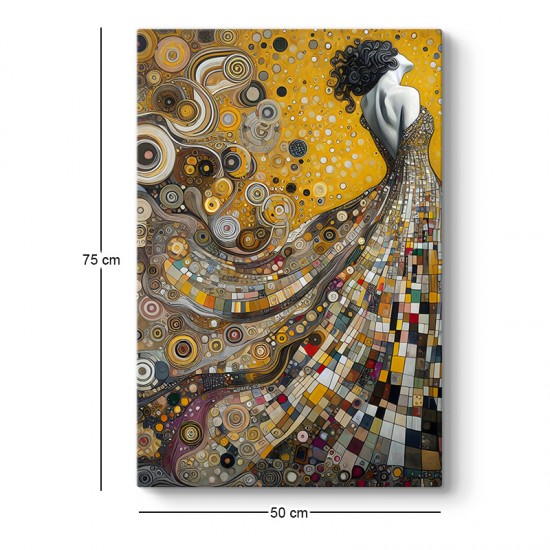 Πίνακας σε καμβά "Elegant Woman"  ψηφιακής εκτύπωσης 50x75x3εκ.