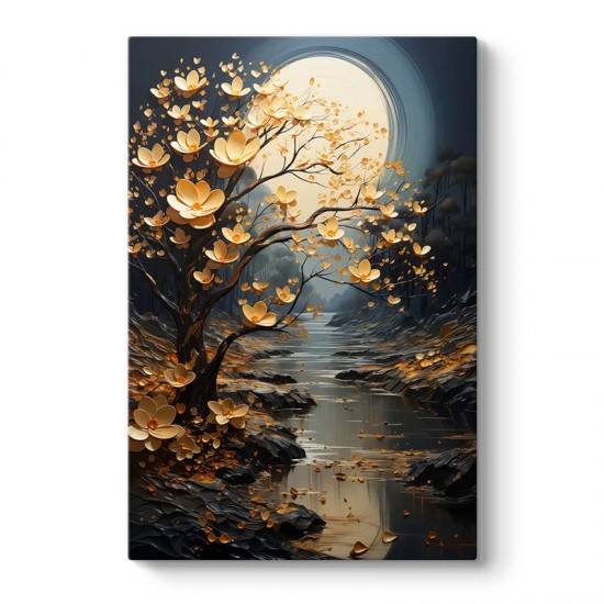 Πίνακας σε καμβά "Dance of Flowers in Moonlight" ψηφιακής εκτύπωσης 60x90x3εκ. Πίνακας σε καμβά "Dance of Flowers in Moonlight" ψηφιακής εκτύπωσης 60x90x3εκ.