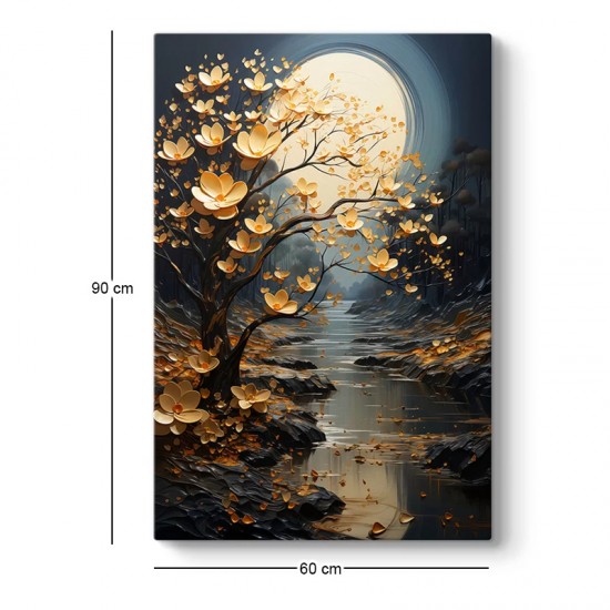 Πίνακας σε καμβά "Dance of Flowers in Moonlight" ψηφιακής εκτύπωσης 60x90x3εκ. Πίνακας σε καμβά "Dance of Flowers in Moonlight" ψηφιακής εκτύπωσης 60x90x3εκ.