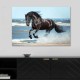 Πίνακας σε καμβά "Black Horse"  ψηφιακής εκτύπωσης 100x70x3εκ.