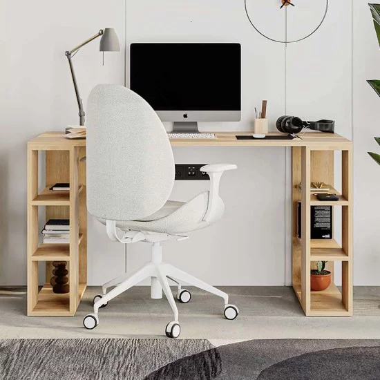 Γραφείο εργασίας Colmar  χρώμα sapphire oak 140x60x75εκ