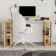 Γραφείο εργασίας Colmar  χρώμα sapphire oak 140x60x75εκ