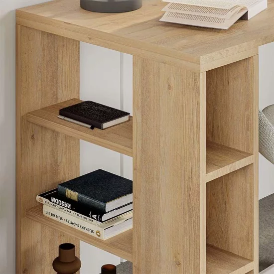 Γραφείο εργασίας Colmar  χρώμα sapphire oak 140x60x75εκ