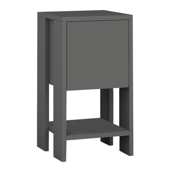 Κομοδίνο Ema  χρώμα ανθρακί 30x30x55εκ. Κομοδίνο Ema  χρώμα ανθρακί 30x30x55εκ.