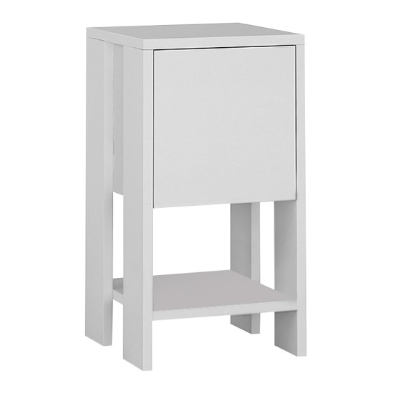 Κομοδίνο Ema  χρώμα λευκό 30x30x55εκ. Κομοδίνο Ema  χρώμα λευκό 30x30x55εκ.