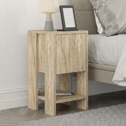 Κομοδίνο Ema  χρώμα travertine 30x30x55εκ.