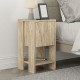 Κομοδίνο Ema  χρώμα travertine 30x30x55εκ.