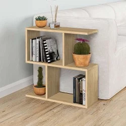 Τραπεζάκι βοηθητικό Homemania  χρώμα sapphire oak 60x20x60εκ.