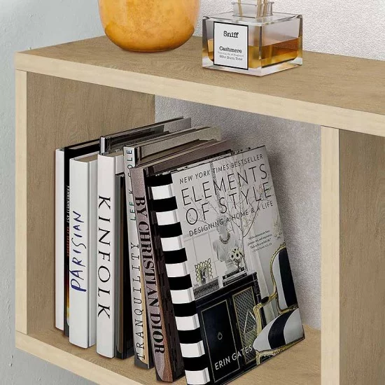 Τραπεζάκι βοηθητικό Homemania  χρώμα sapphire oak 60x20x60εκ.