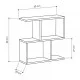 Τραπεζάκι βοηθητικό Homemania  χρώμα sapphire oak 60x20x60εκ.