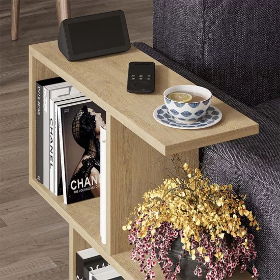 Τραπεζάκι βοηθητικό Homemania  χρώμα sapphire oak 60x20x60εκ.