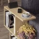 Τραπεζάκι βοηθητικό Homemania  χρώμα sapphire oak 60x20x60εκ.