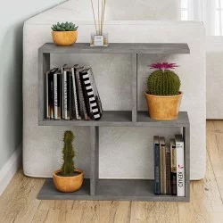Τραπεζάκι βοηθητικό Homemania  χρώμα γκρι ρετρό 60x20x60εκ.