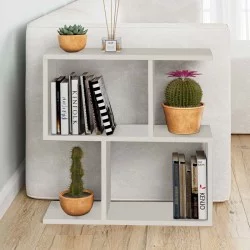 Τραπεζάκι βοηθητικό Homemania  χρώμα λευκό 60x20x60εκ.