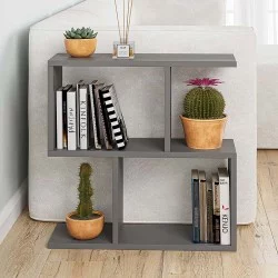 Τραπεζάκι βοηθητικό Homemania  χρώμα ανθρακί 60x20x60εκ.