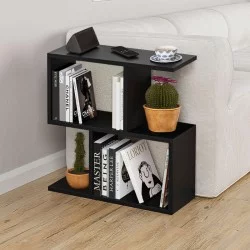 Τραπεζάκι βοηθητικό Homemania  χρώμα μαύρο 60x20x60εκ.