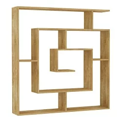 Βιβλιοθήκη Labirent  χρώμα φυσικό οξιάς 125x22x129εκ.