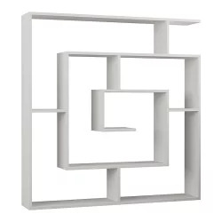 Βιβλιοθήκη Labirent  χρώμα λευκό 125x22x129εκ.