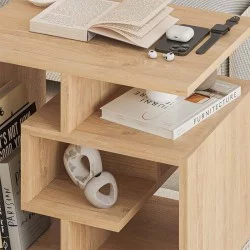 Τραπεζάκι βοηθητικό Labirent  χρώμα sapphire oak 54x40x45εκ.