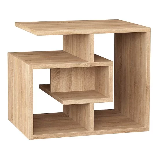 Βοηθητικό τραπεζάκι Labirent  χρώμα φυσικό οξιάς 54x40x45εκ.