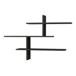 Ραφιέρα τοίχου Leo  χρώμα ανθρακί 123x22x80εκ.