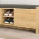Παπουτσοθήκη Zulla  χρώμα sapphire oak 110x37x43εκ.