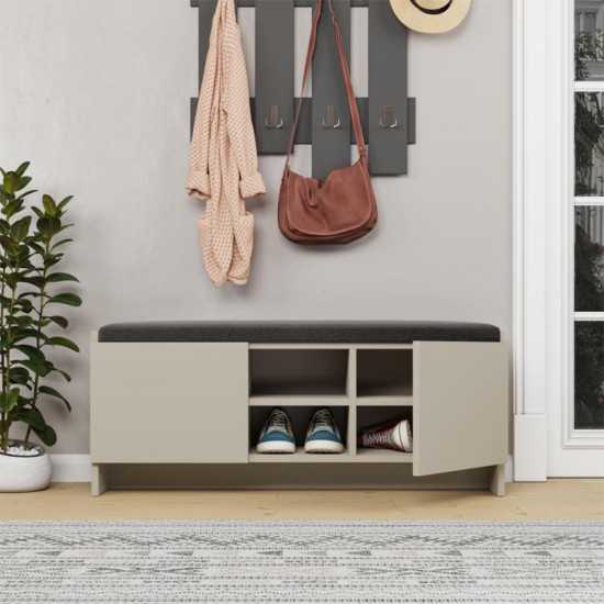 Παπουτσοθήκη Zulla χρώμα sandstone 110x37x43εκ. Παπουτσοθήκη Zulla χρώμα sandstone 110x37x43εκ.