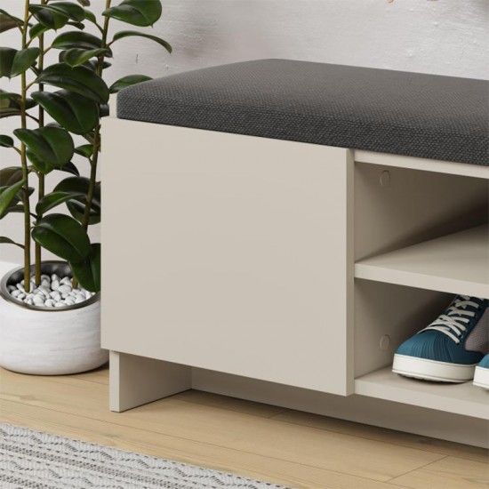 Παπουτσοθήκη Zulla χρώμα sandstone 110x37x43εκ. Παπουτσοθήκη Zulla χρώμα sandstone 110x37x43εκ.