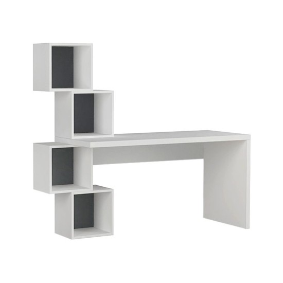 Γραφείο εργασίας Balance  χρώμα λευκό 153,5x60x140εκ