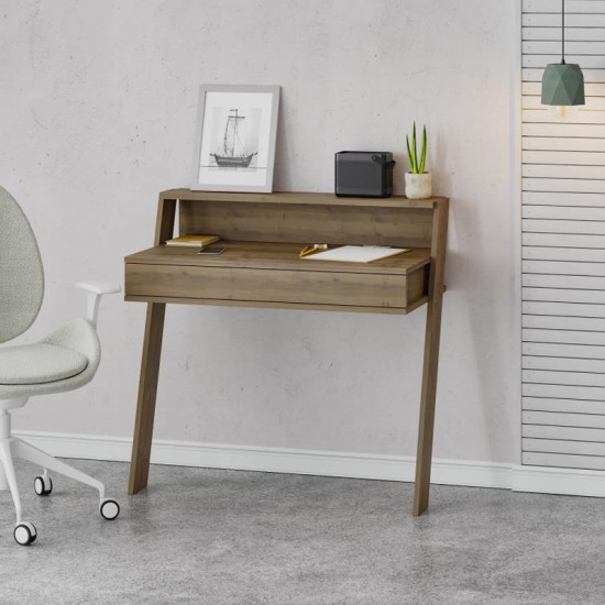 Γραφείο εργασίας Cowork χρώμα ανοιχτό καρυδί 94x50x91εκ. Γραφείο εργασίας Cowork χρώμα ανοιχτό καρυδί 94x50x91εκ.