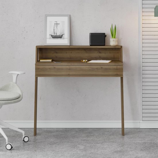 Γραφείο εργασίας Cowork χρώμα ανοιχτό καρυδί 94x50x91εκ. Γραφείο εργασίας Cowork χρώμα ανοιχτό καρυδί 94x50x91εκ.