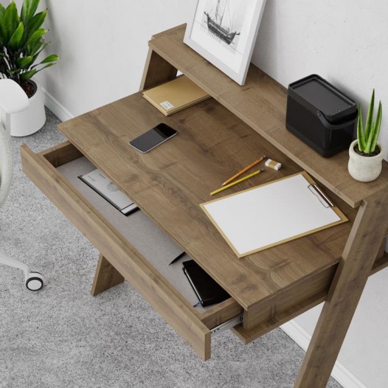 Γραφείο εργασίας Cowork χρώμα ανοιχτό καρυδί 94x50x91εκ. Γραφείο εργασίας Cowork χρώμα ανοιχτό καρυδί 94x50x91εκ.