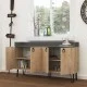 Μπουφές Dea χρώμα φυσικό οξιάς - ανθρακί 140x36x80εκ. Μπουφές Dea χρώμα φυσικό οξιάς - ανθρακί 140x36x80εκ.